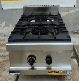 Εστία Αερίου Διπλή Επιτραπέζια Σειρά 90 SILKO Μεταχειρισμένη